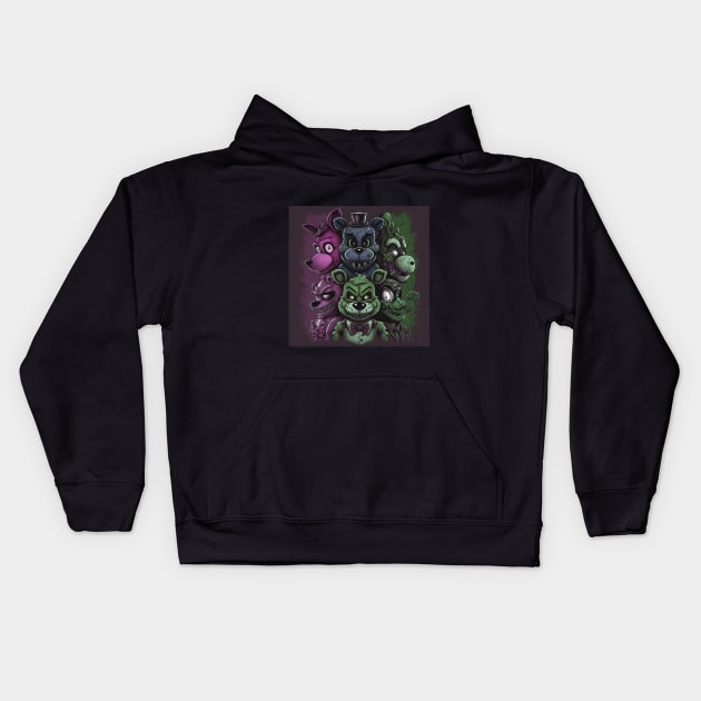 Five Nights At Freddy's Kids Hoodie by  El-Aal